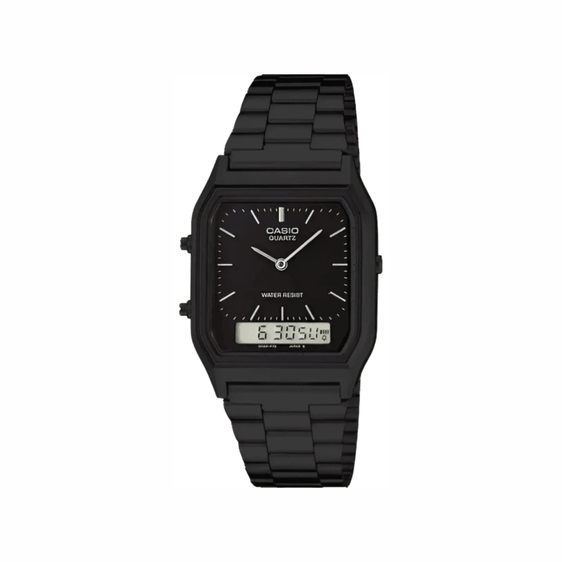 Kit 2 Relógios Casio Vintage ALL BLACK + Caixinha de Brinde