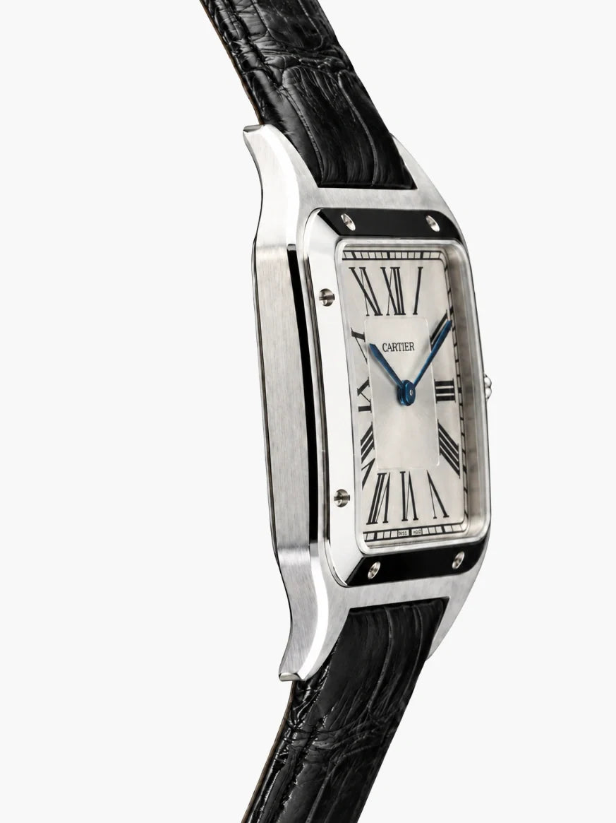 Cartier Santos-Dumont Black Leather