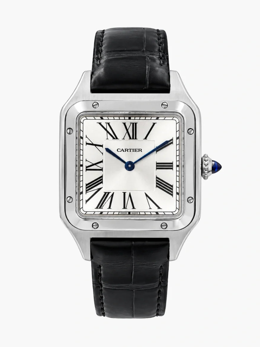 Cartier Santos-Dumont Black Leather