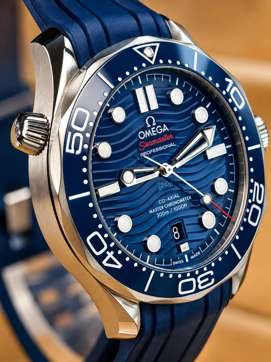 Omega Seamaster Diver 300M Blue Rubber