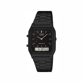 Kit 2 Relógios Casio Vintage ALL BLACK + Caixinha de Brinde