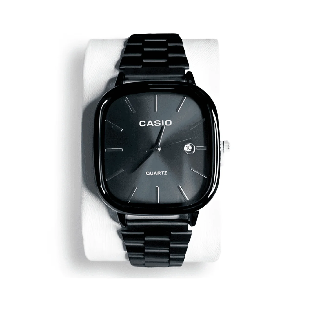 Kit 2 Relógios Casio Vintage ALL BLACK + Caixinha de Brinde