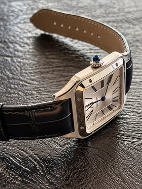 Cartier Santos-Dumont Black Leather