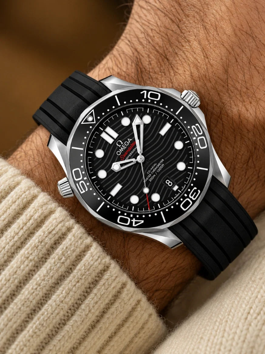 Omega Seamaster Diver 300M Black Rubber