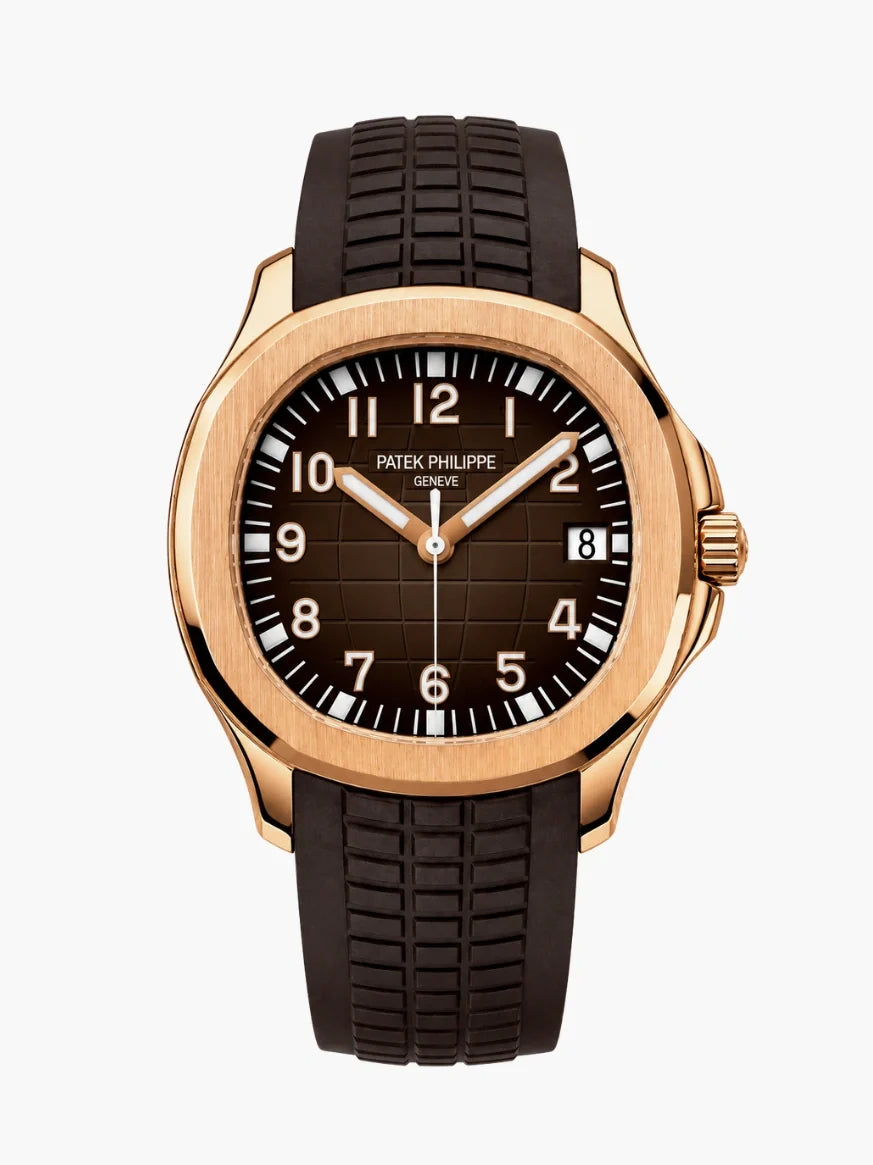 Patek Philippe. Aquanaut 5167 Rose Gold & Dark Brown