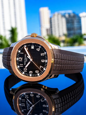 Patek Philippe. Aquanaut 5167 Rose Gold & Dark Brown